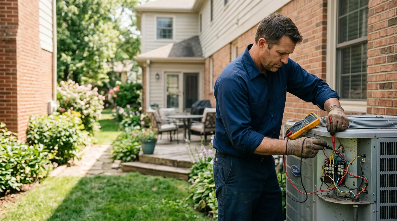 HVAC technician working near Lawrenceville, GA